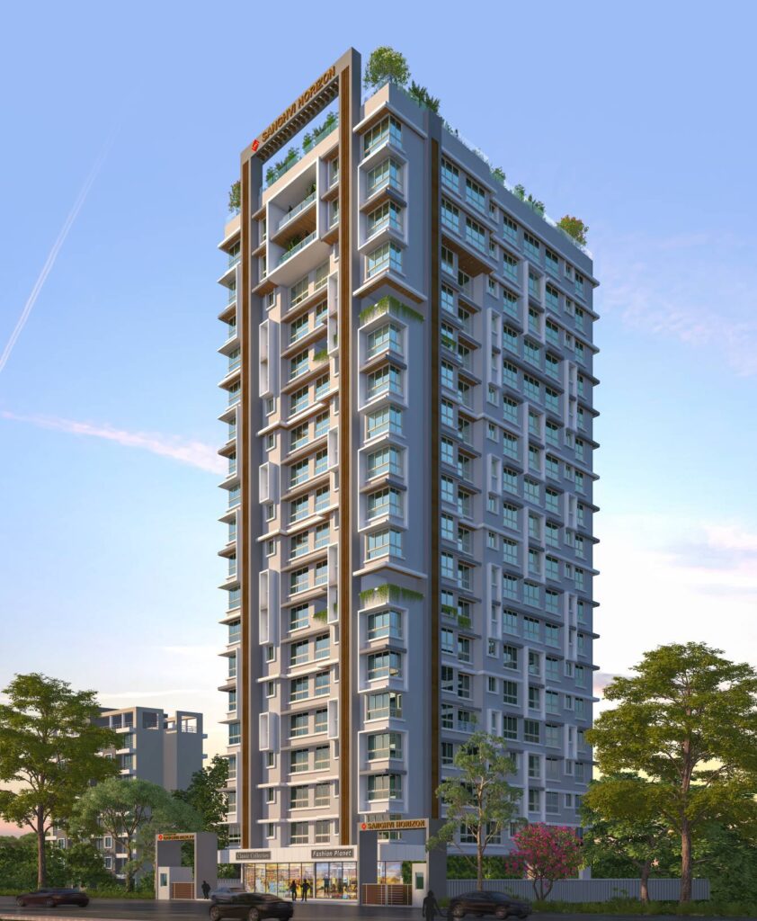 sanghvi crystal goregaon west elevation